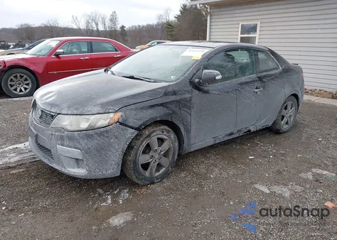2010 Kia Forte Koup Ex from USA, damaged, VIN KNAFU6A24A5264065
